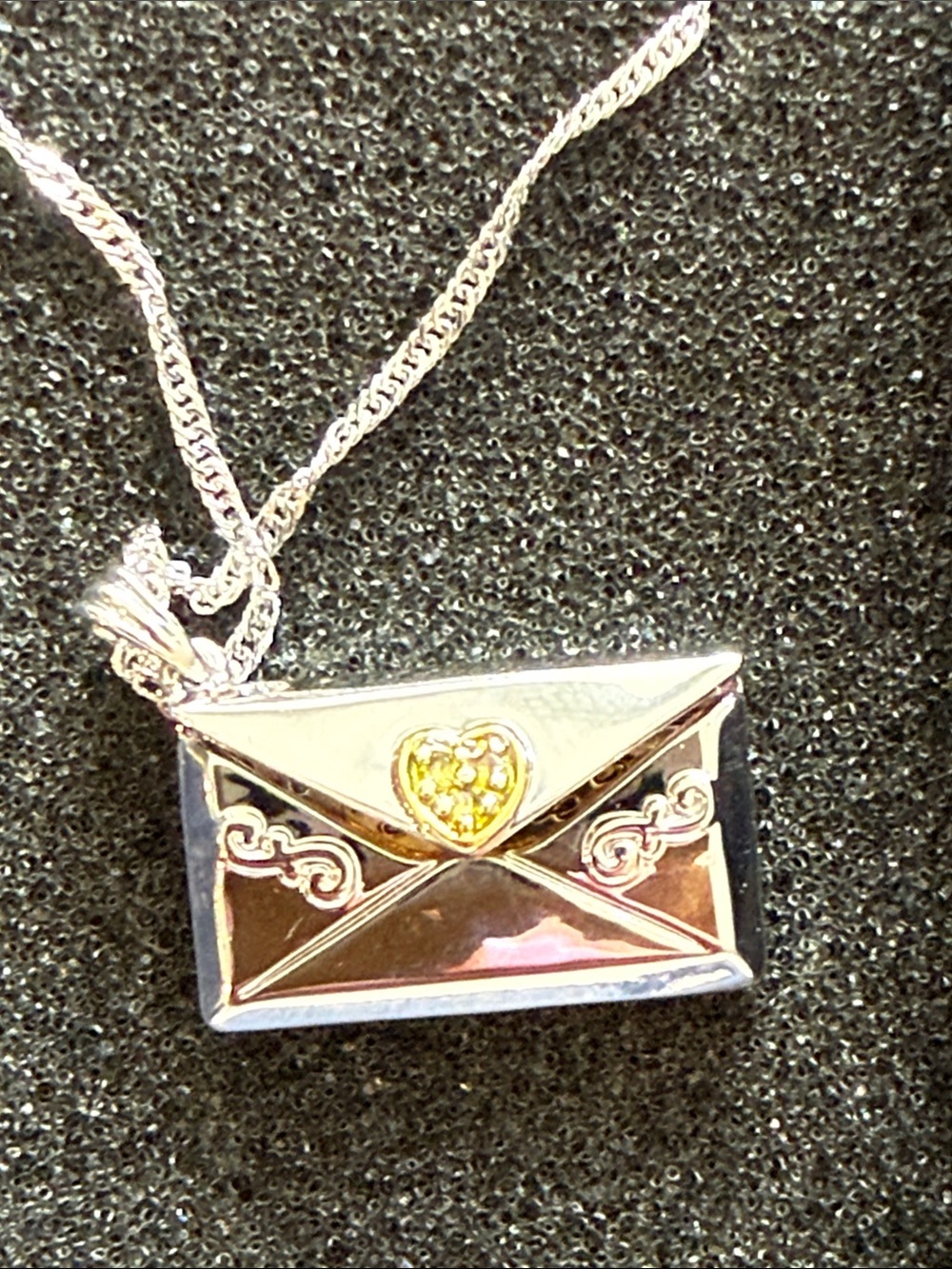 Birthstone(November) Letter Necklace For Granddaughter - Picture 15 of 15